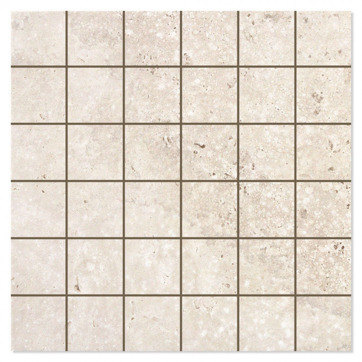 Mosaik Klinker Stenhamra Lysegrå Mat 30x30 (5x5) cm-0